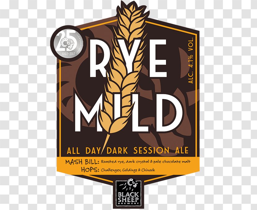 Mild Ale Black Sheep Brewery Beer Rye - Alcohol By Volume Transparent PNG