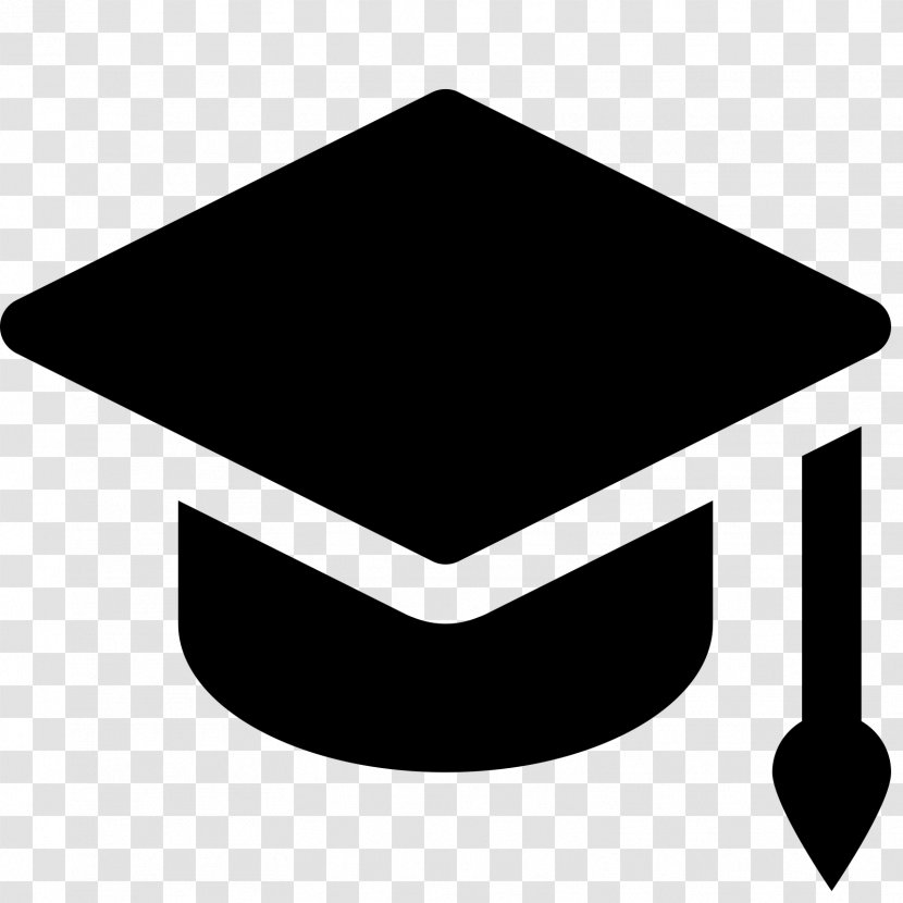 Graduation Ceremony Square Academic Cap Drawing Hat - Black And White Transparent PNG