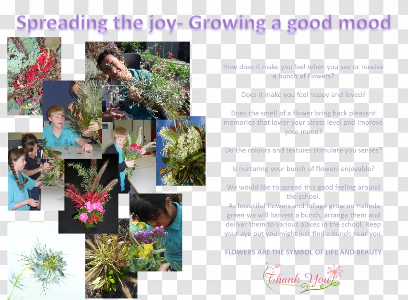 Floral Design Brochure Flower Tree - Good Mood Transparent PNG