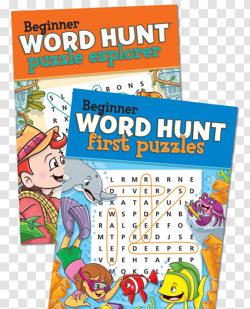 Beginner Word Hunt-First Puzzles Book Art Product Game - Text Messaging Transparent PNG