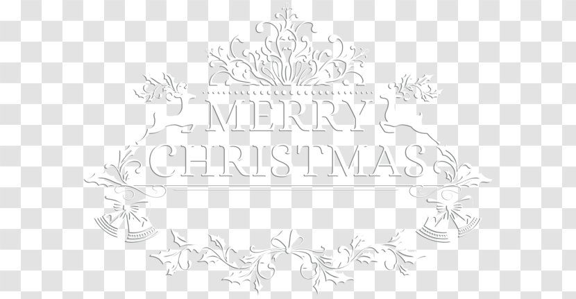 Christmas Black And White Clip Art - Holiday Transparent PNG