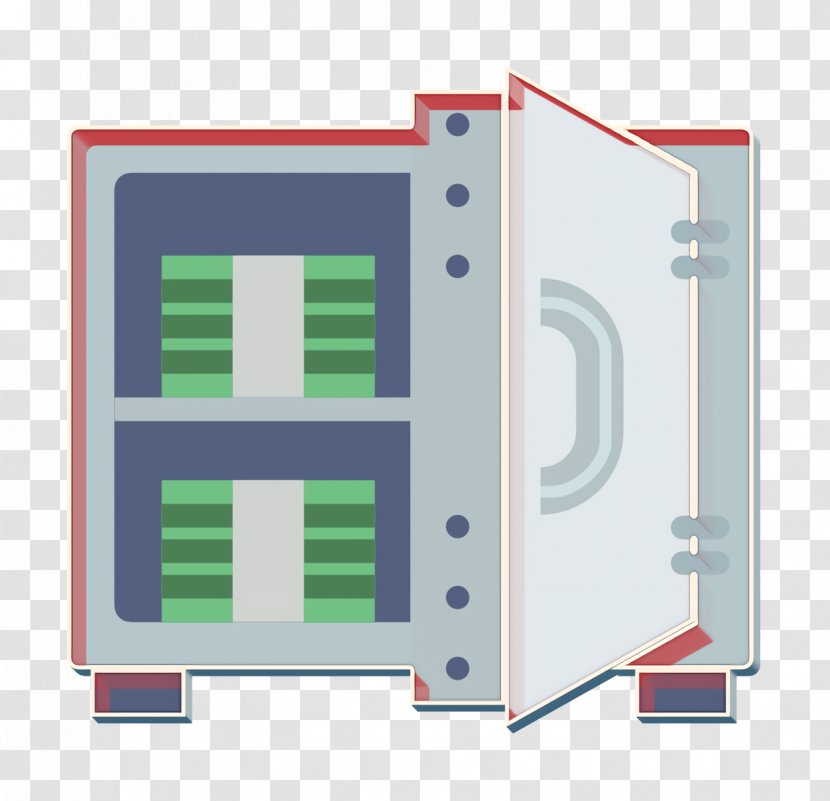 Safebox Icon Bank Business - Rectangle Technology Transparent PNG