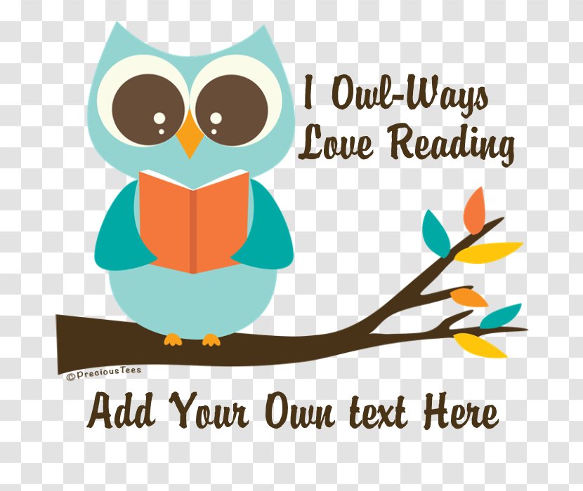 Owl T-shirt Bag Teacher - Text - Reading Transparent PNG
