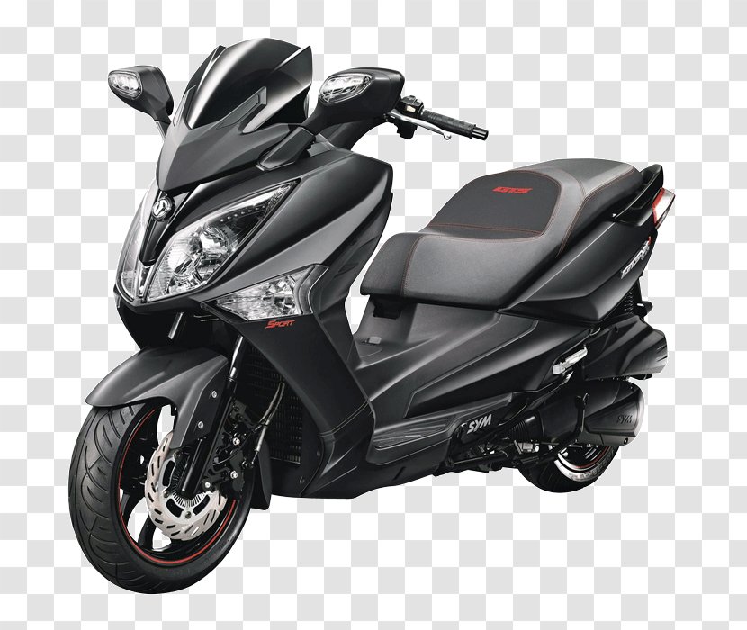 Kick Scooter SYM Motors Motorcycle Moped - Vespa Transparent PNG