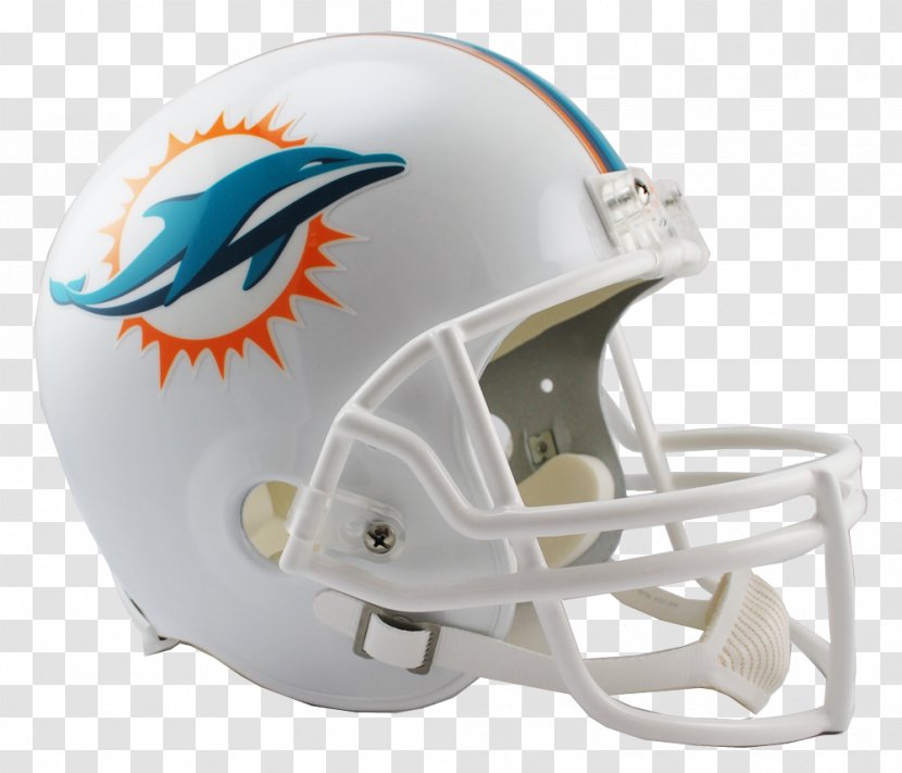 Miami Dolphins NFL Heat American Football Helmets - Riddell Transparent PNG