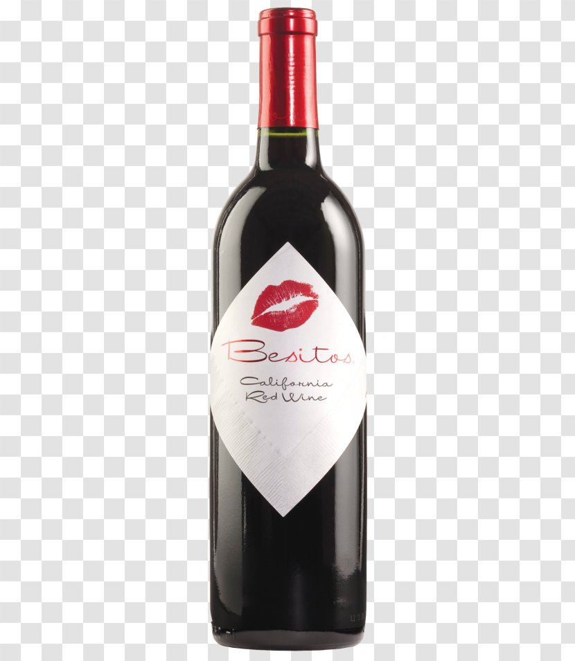Red Wine Distilled Beverage Bottle - Black Transparent PNG