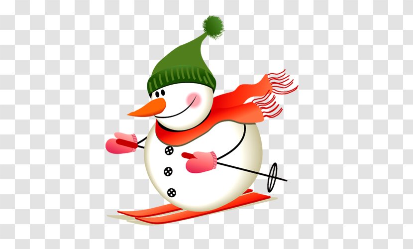 Skiing Snowman - Coreldraw - Ski Transparent PNG