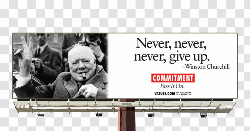 Billboard Human Behavior Display Advertising Brand - Winston-churchill Transparent PNG