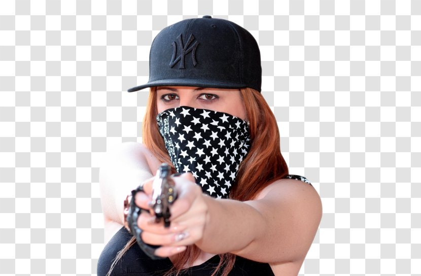 Firearm Woman Shotgun - Beanie - Holding Transparent PNG