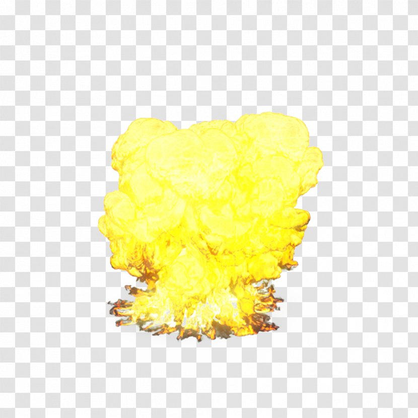 Big Bang Yellow Flames - Explosion Transparent PNG