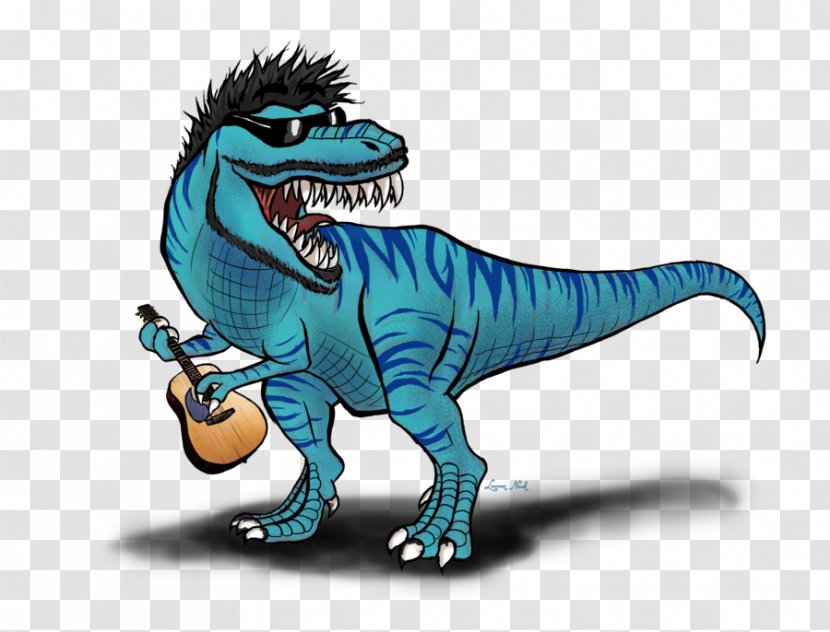 Tyrannosaurus Guitar Dinosaur Drawing Clip Art - Organism - A Picture Of Transparent PNG