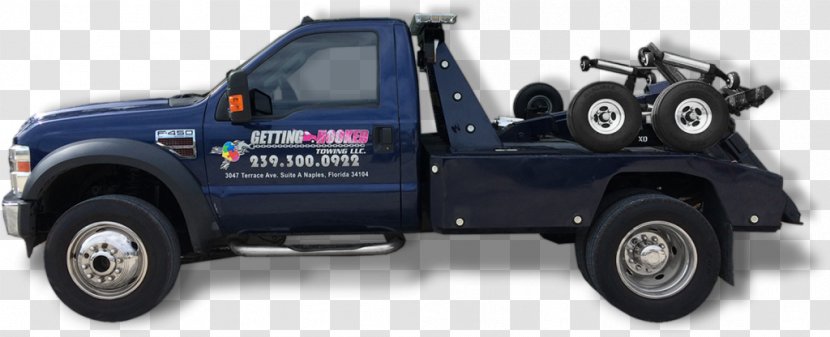 Tire Car Tow Truck Towing Roadside Assistance - Chassis Transparent PNG