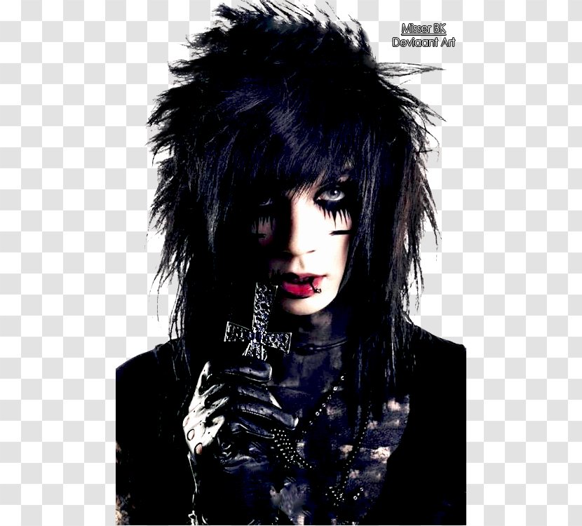 Black Veil Brides Fallen Angels Hairstyle Falling In Reverse - Flower Transparent PNG