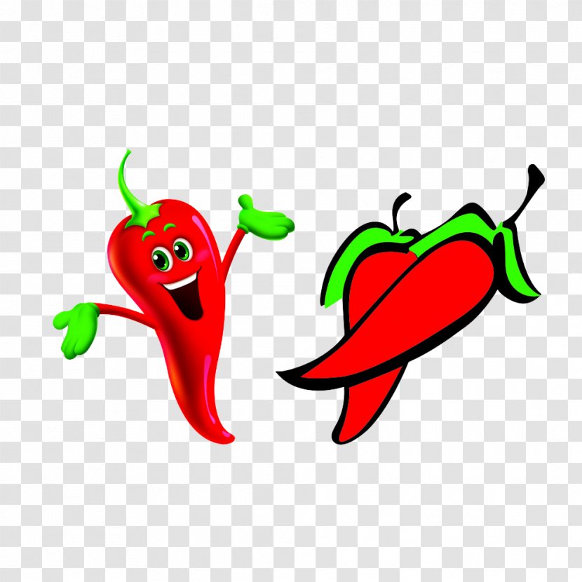 Image Design Vector Graphics Cartoon - Pepper Cayenne Bow Transparent PNG