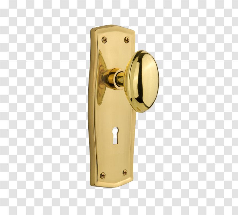 Brass Door Handle Architectural Ironmongery Lock - Bed - Nostalgic Transparent PNG