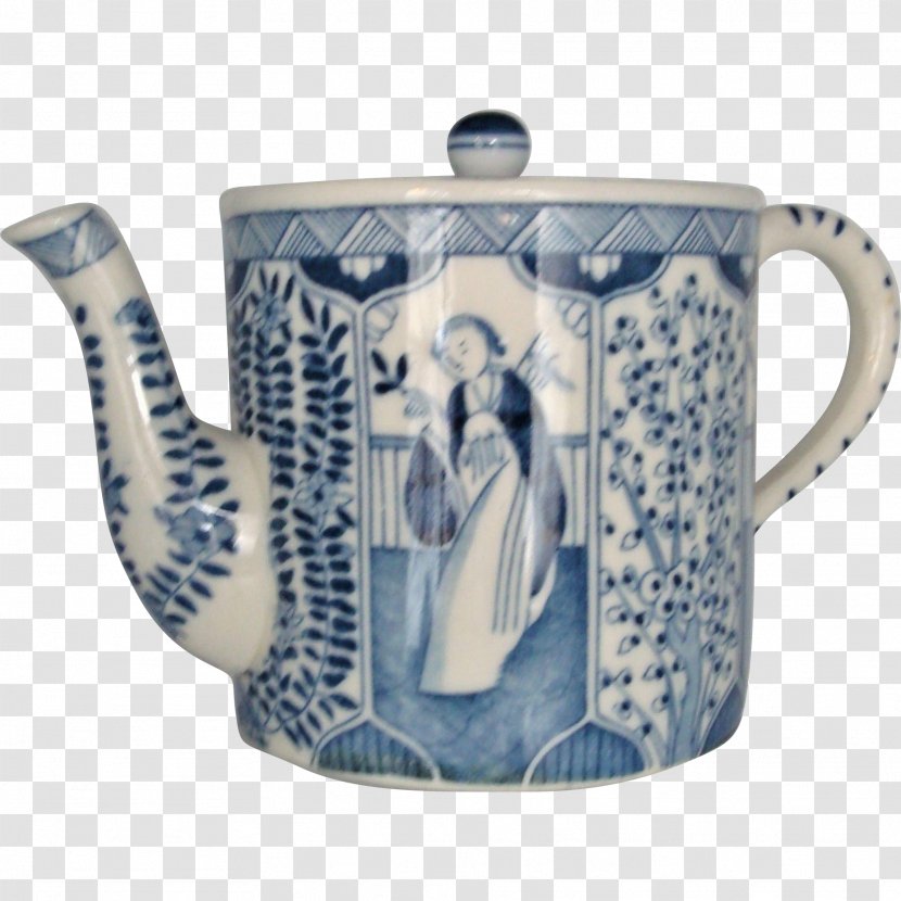 Teapot Porcelain Jingdezhen Blue And White Pottery Mug - Dehua Transparent PNG