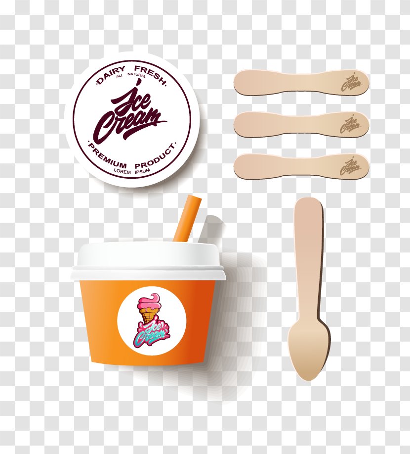 Ice Cream Packaging And Labeling - Dairy Product - Cartoon Menu Transparent PNG