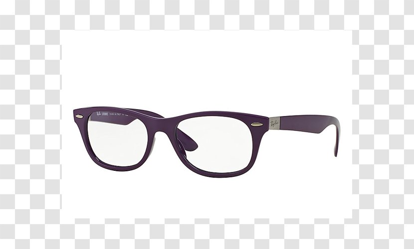 Ray-Ban RX5184 New Wayfarer Glasses Classic - Purple - Ray Ban Transparent PNG