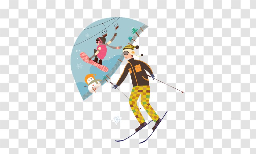 Skiing Ski Pole Illustration - Extreme - Boy Transparent PNG
