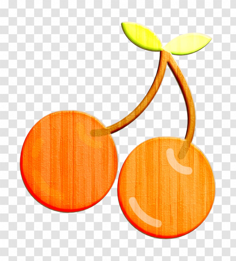 Gastronomy Set Icon Cherries Fruit - Orange - Peach Plant Transparent PNG