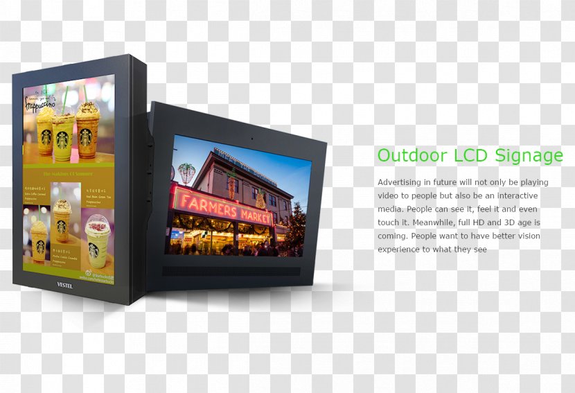 Display Device Business Liquid-crystal Digital Signs Signage - Outdoor Transparent PNG