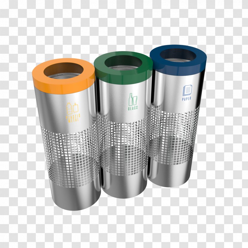 Recycling Bin Rubbish Bins & Waste Paper Baskets Stainless Steel - Metal Powder English Transparent PNG