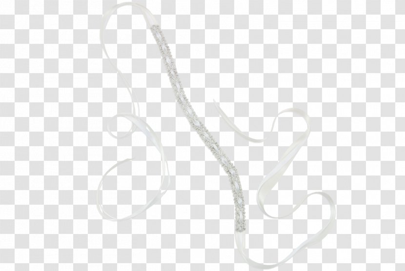 White Body Jewellery Font - Sash Transparent PNG
