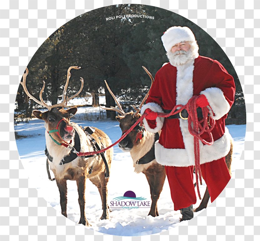 Santa Claus Reindeer Christmas Ornament Santa's Workshop - Winter Transparent PNG