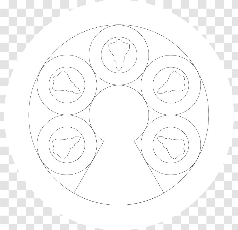 Drawing Circle White - Black And Transparent PNG