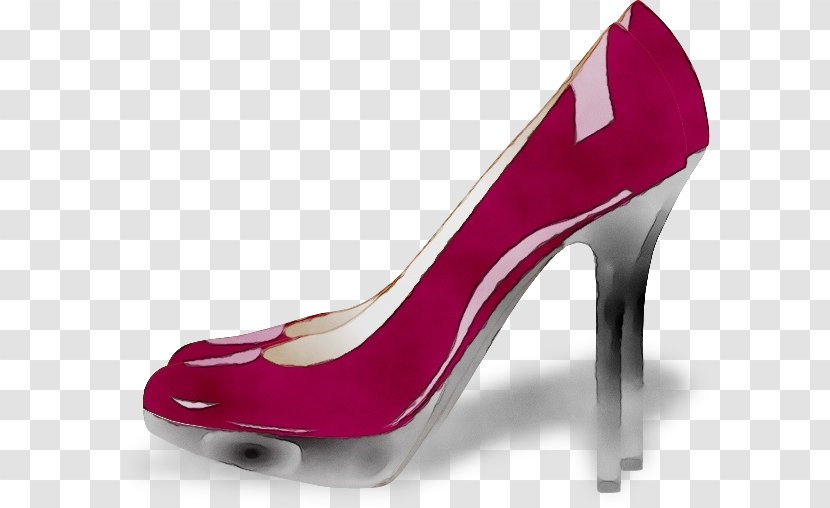 Footwear High Heels Basic Pump Red Shoe - Magenta - Court Transparent PNG