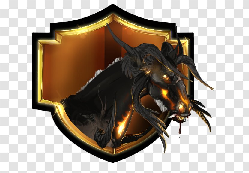 Dragon - Golden Shields Transparent PNG