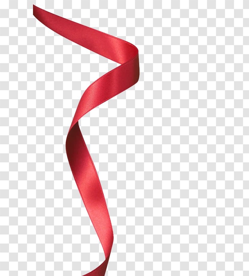 Red Ribbon Shoelace Knot - Packaging And Labeling - Bow Decoration Transparent PNG