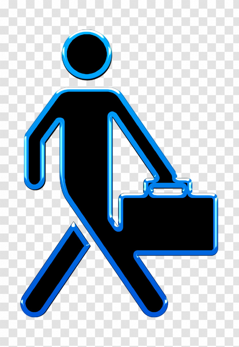 Business Man Walking With Suitcase Icon Businessman Icon People Icon Transparent PNG