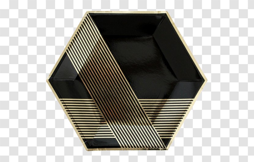 Paper Hexagon Gold Plate Cloth Napkins - Rectangle - Title Bar Material Transparent PNG