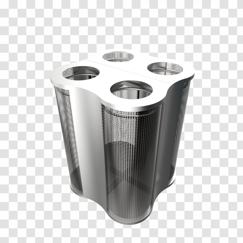 Recycling Bin Rubbish Bins & Waste Paper Baskets Sorting Stainless Steel - Pin - Mesh Transparent PNG