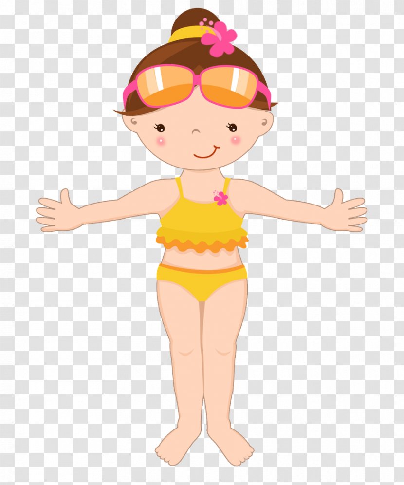 Beach Drawing Child Clip Art - Watercolor - Pool Party Transparent PNG