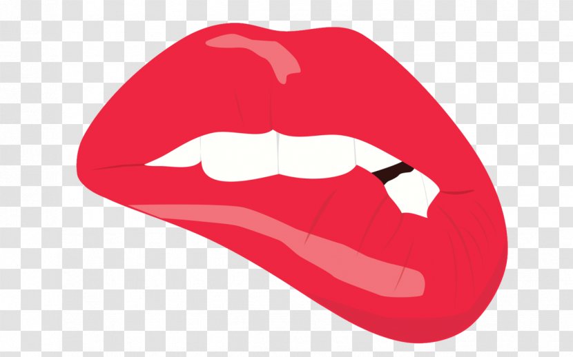 Lipstick How I Love You Biting - Jaw - Pink Lip Transparent PNG