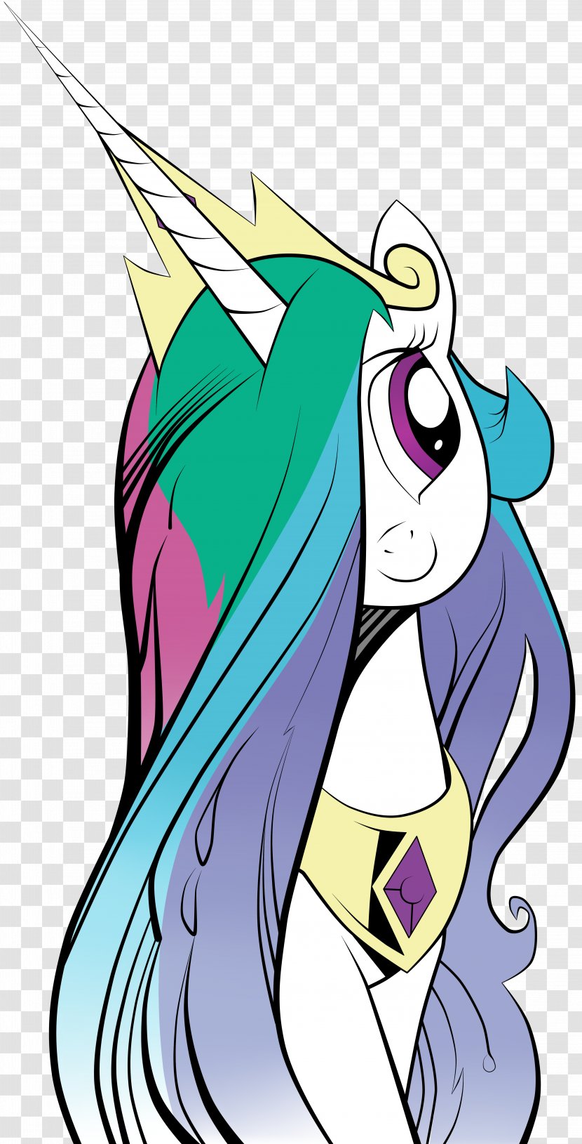 Princess Celestia Pony Rarity Twilight Sparkle Cadance - Flower - Unicorn Horn Transparent PNG