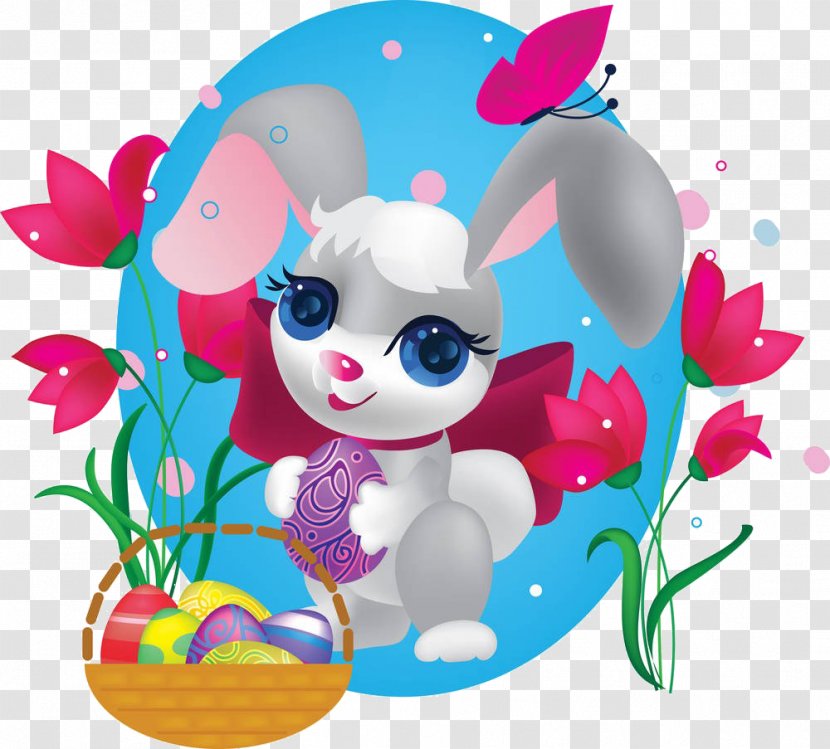 Cartoon Drawing Royalty-free Illustration - Plant - Rabbit Flowers Transparent PNG