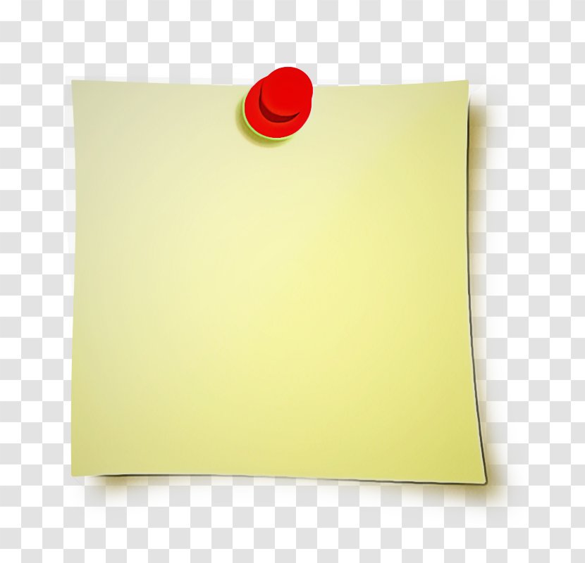 Rectangle Yellow Design Material Meter - Postit Note - Paper Product Transparent PNG