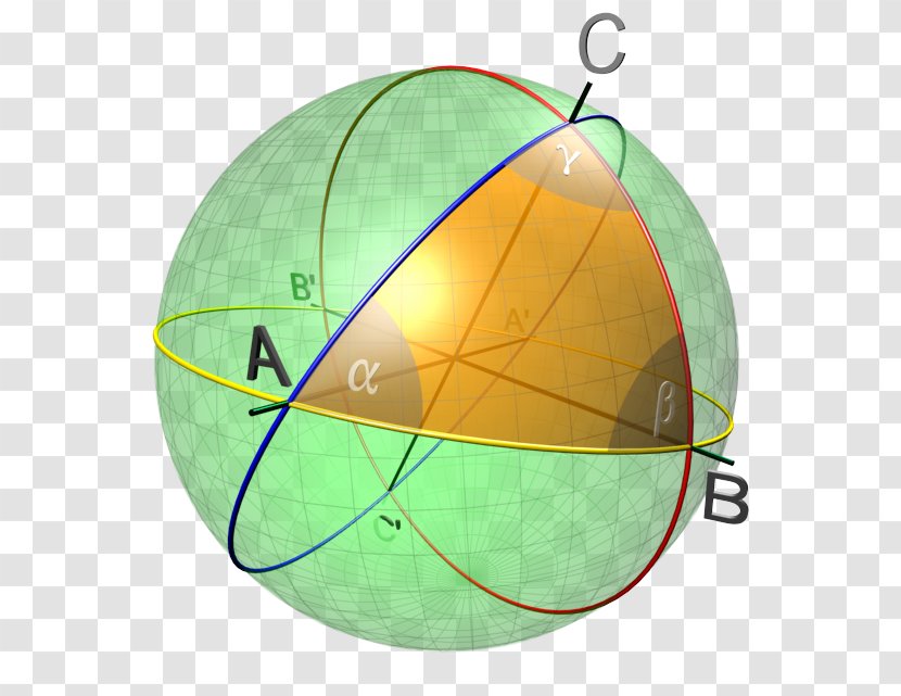 Spherical Trigonometry Solution Of Triangles Geometry Sphere - Geomentry Transparent PNG