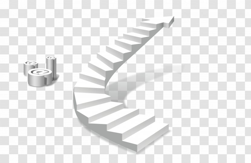 Stairs Template Fundal - Monochrome - Information Ladder Of Success Transparent PNG