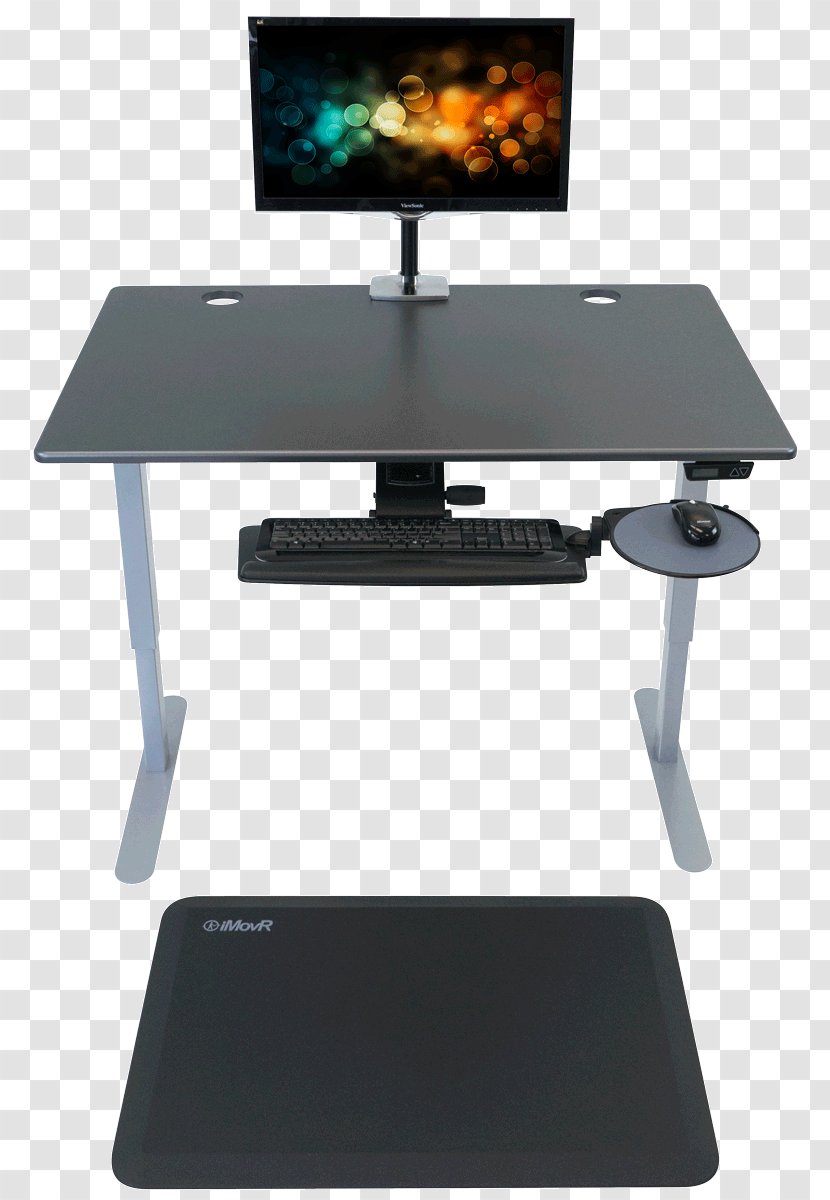 Standing Desk Computer Keyboard Laptop - Writing Top View Transparent PNG