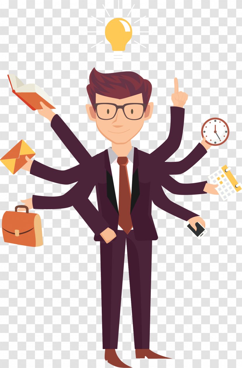 Job Business Employment Entrepreneurship - Idea - Busy Cartoon People Transparent PNG