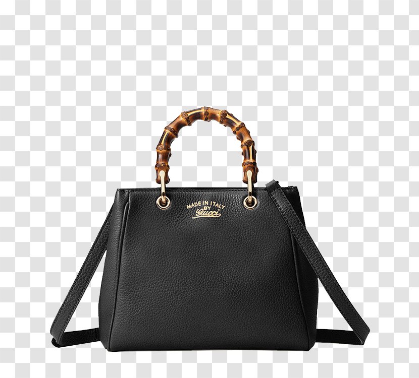 Gucci Handbag Leather Fashion Birkin Bag - GUCCI Bamboo Ms.,Mini Black Ladies Shopper # 368823,A7M0G,1000 Transparent PNG