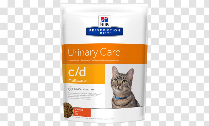 Cat Food Dog Hill's Pet Nutrition Prescription Diet C/d Urinary Care Dry - Health - Chicken Transparent PNG