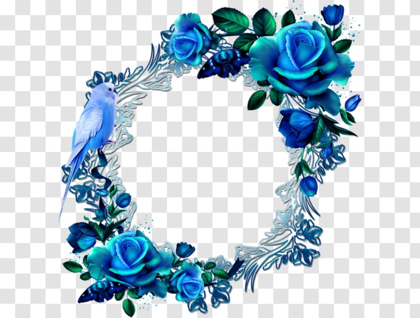 Flower Paper Blue Clip Art - Rose - Blumenkranz Transparent PNG