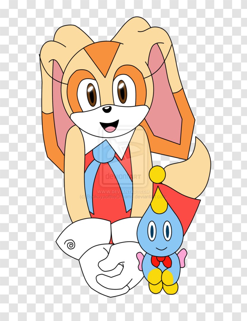 Cream The Rabbit Cheese Chao Sonic Chaos Doctor Eggman - Cartoon - Skin Drawings Transparent PNG