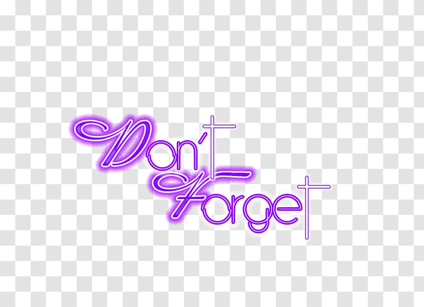 Logo Brand Font - Do Not Forget Me Transparent PNG