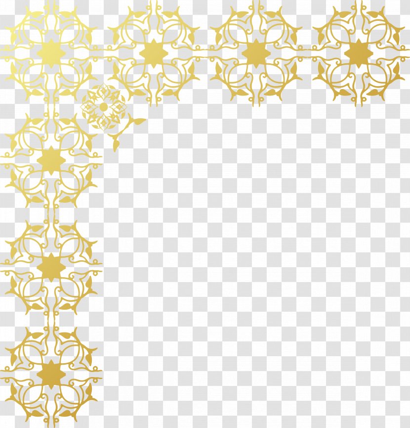 Gold Chinoiserie Wallpaper - Point - Frame Transparent PNG